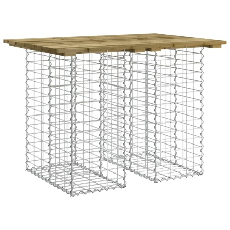 vidaXL Gartenbank aus Gabionen 100x70x72 cm Kiefernholz Imprägniert
