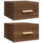 vidaXL Wand-Nachttische 2 Stk. Braun Eichen-Optik 35x35x20 cm vidaXL Wand-Nachttische 2 Stk. Braun Eichen-Optik 35x35x20 cm