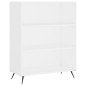 Highboard Weiß 69,5x34x180 cm Holzwerkstoff Highboard Weiß 69,5x34x180 cm Holzwerkstoff