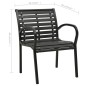 vidaXL Gartenstühle 2 Stk. Stahl und WPC Schwarz vidaXL Gartenstühle 2 Stk. Stahl und WPC Schwarz