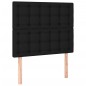 vidaXL Boxspringbett mit Matratze Schwarz 90x200 cm Stoff vidaXL Boxspringbett mit Matratze Schwarz 90x200 cm Stoff