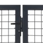 vidaXL Gartentor mit Pfosten Stahl 350×140 cm Anthrazit vidaXL Gartentor mit Pfosten Stahl 350×140 cm Anthrazit