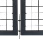 vidaXL Gartentor mit Pfosten Stahl 350×140 cm Anthrazit vidaXL Gartentor mit Pfosten Stahl 350×140 cm Anthrazit