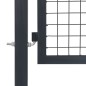 vidaXL Gartentor mit Pfosten Stahl 350×140 cm Anthrazit vidaXL Gartentor mit Pfosten Stahl 350×140 cm Anthrazit
