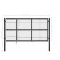 vidaXL Gartentor mit Pfosten Stahl 350×140 cm Anthrazit vidaXL Gartentor mit Pfosten Stahl 350×140 cm Anthrazit