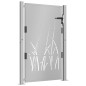 vidaXL Gartentor 105x155 cm Cortenstahl Gras-Design vidaXL Gartentor 105x155 cm Cortenstahl Gras-Design
