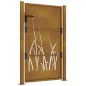 vidaXL Gartentor 105x155 cm Cortenstahl Gras-Design vidaXL Gartentor 105x155 cm Cortenstahl Gras-Design