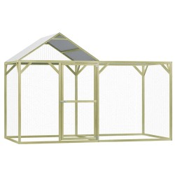Hühnerkäfig 3x1,5x2 m Imprägniertes Kiefernholz