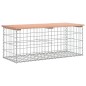 vidaXL Gartenbank aus Gabionen 103x44x42 cm Massivholz Douglasie vidaXL Gartenbank aus Gabionen 103x44x42 cm Massivholz Douglasie
