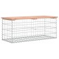 vidaXL Gartenbank aus Gabionen 103x44x42 cm Massivholz Douglasie vidaXL Gartenbank aus Gabionen 103x44x42 cm Massivholz Douglasie