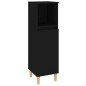 vidaXL Badschrank Schwarz 30x30x100 cm Holzwerkstoff vidaXL Badschrank Schwarz 30x30x100 cm Holzwerkstoff