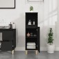 vidaXL Badschrank Schwarz 30x30x100 cm Holzwerkstoff vidaXL Badschrank Schwarz 30x30x100 cm Holzwerkstoff