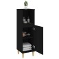 vidaXL Badschrank Schwarz 30x30x100 cm Holzwerkstoff vidaXL Badschrank Schwarz 30x30x100 cm Holzwerkstoff