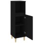 vidaXL Badschrank Schwarz 30x30x100 cm Holzwerkstoff vidaXL Badschrank Schwarz 30x30x100 cm Holzwerkstoff