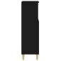 vidaXL Badschrank Schwarz 30x30x100 cm Holzwerkstoff vidaXL Badschrank Schwarz 30x30x100 cm Holzwerkstoff