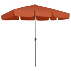 vidaXL Strandschirm Terracotta-Rot 200x125 cm