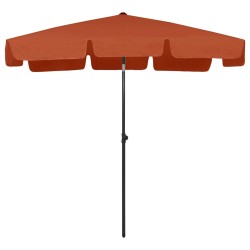 vidaXL Strandschirm Terracotta-Rot 200x125 cm
