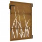 vidaXL Gartentor 85x125 cm Cortenstahl Gras-Design vidaXL Gartentor 85x125 cm Cortenstahl Gras-Design