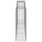 vidaXL Gabione mit Hochbogen 400x50x140/160 cm Verzinktes Eisen vidaXL Gabione mit Hochbogen 400x50x140/160 cm Verzinktes Eisen