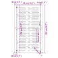 vidaXL Gartentor 105x205 cm Cortenstahl Quadratisches Design vidaXL Gartentor 105x205 cm Cortenstahl Quadratisches Design