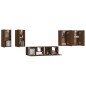vidaXL 6-tlg. TV-Schrank-Set Braun Eichen-Optik Holzwerkstoff vidaXL 6-tlg. TV-Schrank-Set Braun Eichen-Optik Holzwerkstoff