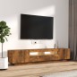 vidaXL 2-tlg. TV-Schrank-Set LED-Leuchten Räuchereiche Holzwerkstoff vidaXL 2-tlg. TV-Schrank-Set LED-Leuchten Räuchereiche Holzwerkstoff