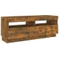 vidaXL 2-tlg. TV-Schrank-Set LED-Leuchten Räuchereiche Holzwerkstoff vidaXL 2-tlg. TV-Schrank-Set LED-Leuchten Räuchereiche Holzwerkstoff