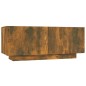 vidaXL 2-tlg. TV-Schrank-Set LED-Leuchten Räuchereiche Holzwerkstoff vidaXL 2-tlg. TV-Schrank-Set LED-Leuchten Räuchereiche Holzwerkstoff