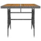 vidaXL 5-tlg. Garten-Essgruppe Poly Rattan Grau vidaXL 5-tlg. Garten-Essgruppe Poly Rattan Grau