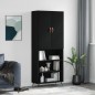 vidaXL Highboard Schwarz 69,5x34x180 cm Holzwerkstoff vidaXL Highboard Schwarz 69,5x34x180 cm Holzwerkstoff