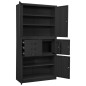 vidaXL Büroschrank Anthrazit 90x40x180 cm Stahl vidaXL Büroschrank Anthrazit 90x40x180 cm Stahl