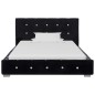 Bett mit Matratze Schwarz Samt 90x200 cm Bett mit Matratze Schwarz Samt 90x200 cm