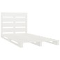vidaXL Massivholzbett Weiß Kiefer 75x190 cm vidaXL Massivholzbett Weiß Kiefer 75x190 cm