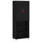 vidaXL Highboard Schwarz 69,5x34x180 cm Holzwerkstoff vidaXL Highboard Schwarz 69,5x34x180 cm Holzwerkstoff