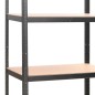 vidaXL Schwerlastregale mit 5 Böden 3 Stk. Grau Stahl & Holzwerkstoff vidaXL Schwerlastregale mit 5 Böden 3 Stk. Grau Stahl & Holzwerkstoff