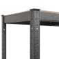 vidaXL Schwerlastregale mit 5 Böden 3 Stk. Grau Stahl & Holzwerkstoff vidaXL Schwerlastregale mit 5 Böden 3 Stk. Grau Stahl & Holzwerkstoff