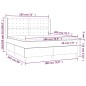 vidaXL Boxspringbett mit Matratze Hellgrau 180x200 cm Stoff vidaXL Boxspringbett mit Matratze Hellgrau 180x200 cm Stoff
