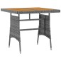 vidaXL 5-tlg. Garten-Essgruppe Poly Rattan Grau vidaXL 5-tlg. Garten-Essgruppe Poly Rattan Grau