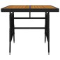 vidaXL 3-tlg. Garten-Essgruppe Poly Rattan Schwarz vidaXL 3-tlg. Garten-Essgruppe Poly Rattan Schwarz