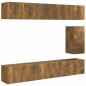 vidaXL 7-tlg. TV-Schrank-Set Räuchereiche Holzwerkstoff vidaXL 7-tlg. TV-Schrank-Set Räuchereiche Holzwerkstoff