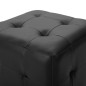Pouf 2 Stk. Schwarz 30x30x30 cm Kunstleder Pouf 2 Stk. Schwarz 30x30x30 cm Kunstleder