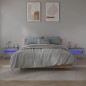 vidaXL Nachttische 2 Stk. mit LEDs Grau Sonoma 60x35x40 cm vidaXL Nachttische 2 Stk. mit LEDs Grau Sonoma 60x35x40 cm