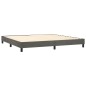 vidaXL Boxspringbett mit Matratze & LED Dunkelgrau 200x200 cm Samt vidaXL Boxspringbett mit Matratze & LED Dunkelgrau 200x200 cm Samt