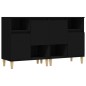 vidaXL Sideboards 2 Stk. Schwarz 60x35x70 cm Holzwerkstoff vidaXL Sideboards 2 Stk. Schwarz 60x35x70 cm Holzwerkstoff