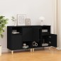 vidaXL Sideboards 2 Stk. Schwarz 60x35x70 cm Holzwerkstoff vidaXL Sideboards 2 Stk. Schwarz 60x35x70 cm Holzwerkstoff