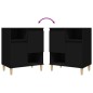 vidaXL Sideboards 2 Stk. Schwarz 60x35x70 cm Holzwerkstoff vidaXL Sideboards 2 Stk. Schwarz 60x35x70 cm Holzwerkstoff
