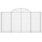 vidaXL Gabionen mit Hochbogen 8 Stk. 200x30x100/120cm Verzinktes Eisen vidaXL Gabionen mit Hochbogen 8 Stk. 200x30x100/120cm Verzinktes Eisen