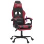 vidaXL Gaming-Stuhl mit Fußstütze Schwarz und Weinrot Kunstleder vidaXL Gaming-Stuhl mit Fußstütze Schwarz und Weinrot Kunstleder