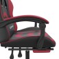 vidaXL Gaming-Stuhl mit Fußstütze Schwarz und Weinrot Kunstleder vidaXL Gaming-Stuhl mit Fußstütze Schwarz und Weinrot Kunstleder