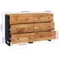 vidaXL Sideboards 2 Stk. 60x33x75 cm Massivholz Akazie vidaXL Sideboards 2 Stk. 60x33x75 cm Massivholz Akazie